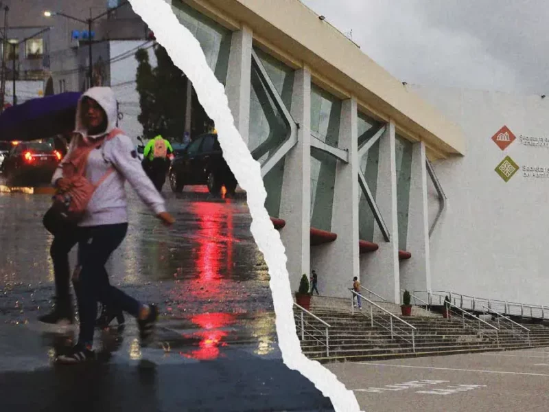 Lluvia provoca daños a edificio de Finanzas Puebla y en municipios al interior del estado 