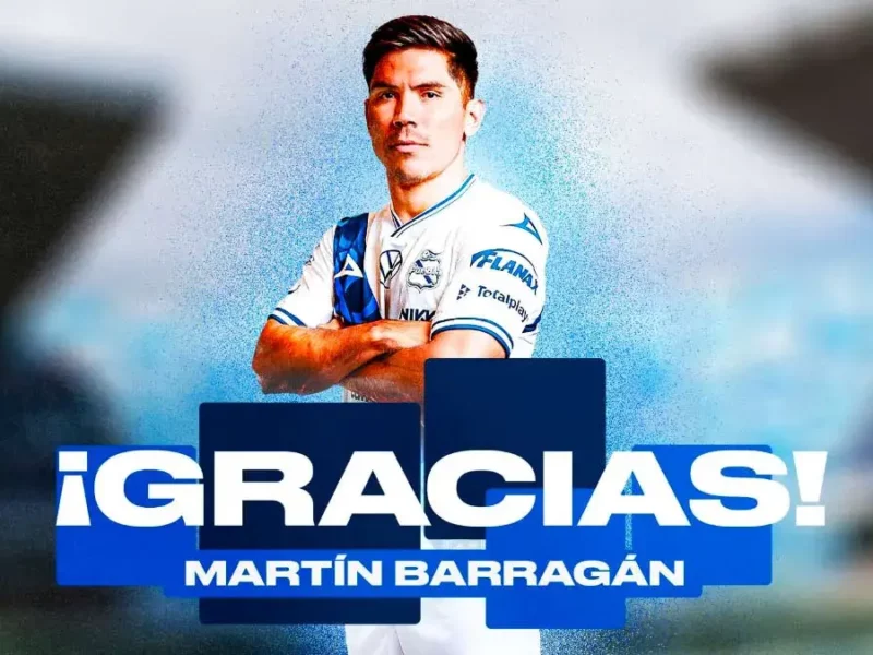 Martín Barragán es baja del Club Puebla para el Apertura 2024; reforzará al Celaya  