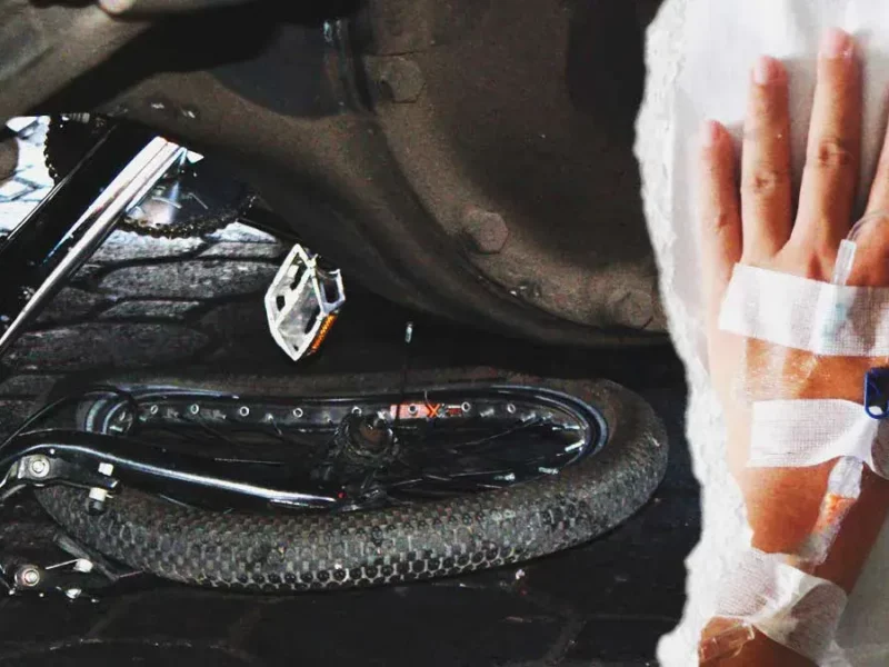 Declaran con muerte cerebral a ciclista tras impactó de patrulla de Tránsito Municipal de Puebla