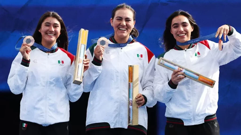 Equipo femenil de tiro con arco inaugura el medallero de México París 2024