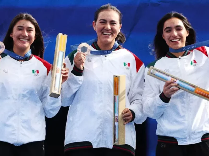 Equipo femenil de tiro con arco inaugura el medallero de México París 2024
