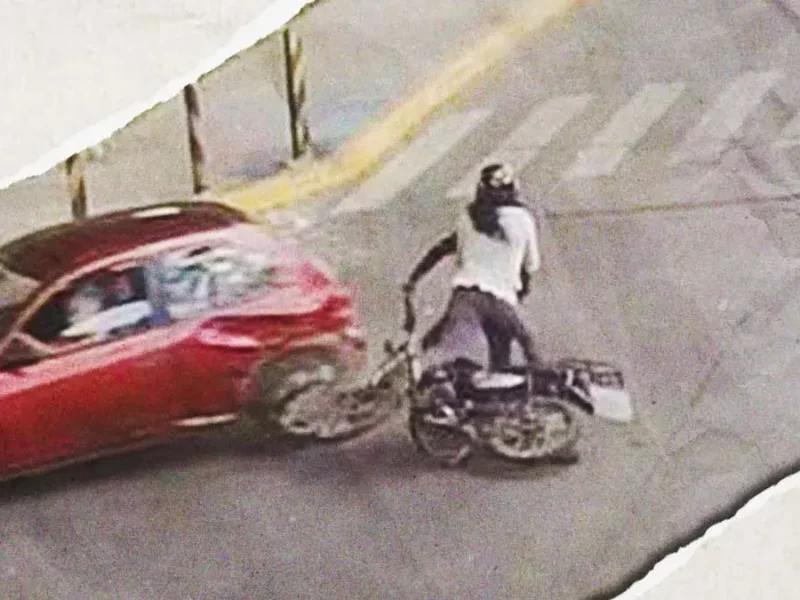 Motociclista pierde dos dedos en accidente en la Diagonal Defensores de la República en Puebla 