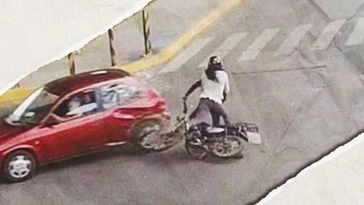 Motociclista pierde dos dedos en accidente en la Diagonal Defensores de la República en Puebla 