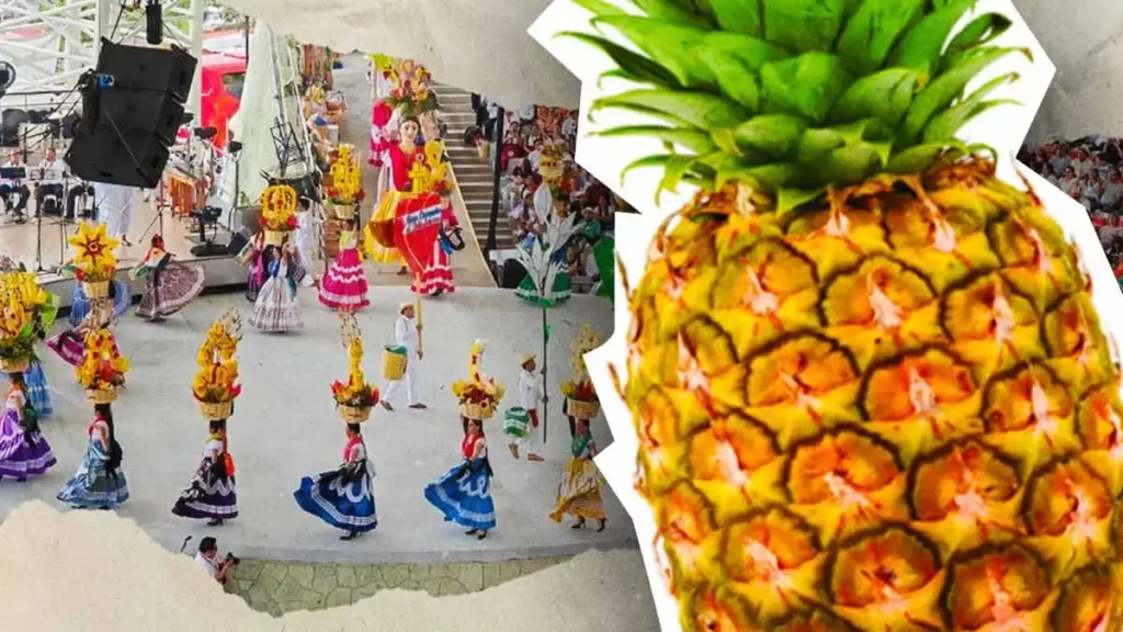 Mujeres se pelean por una piña en la Guelaguetza 2024