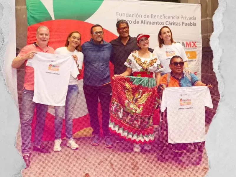 Presentan playera de la carrera “Corre por Puebla con Causa” 