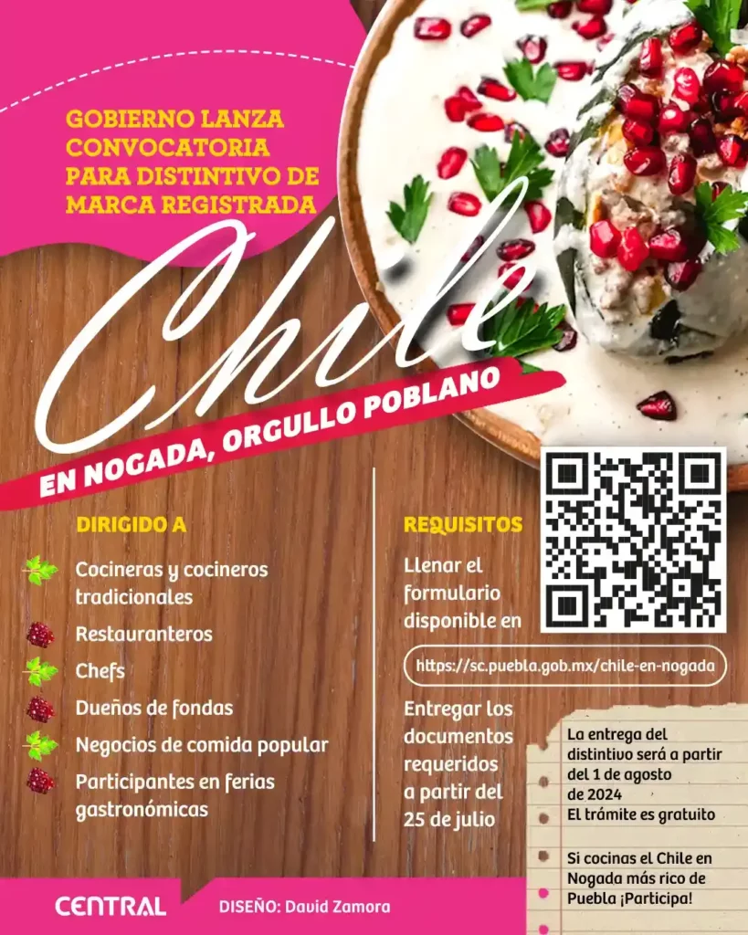 Consigue tu certificado de autenticidad “Chile en Nogada, Orgullo Poblano”; estos son los pasos 