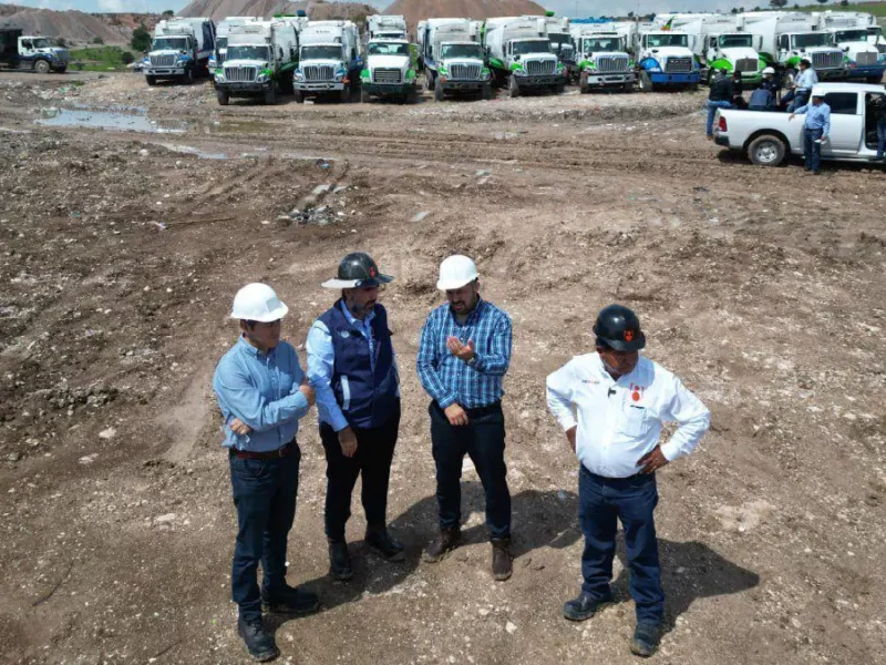 Ayuntamiento de Puebla supervisa proceso de disposición final en el relleno sanitario