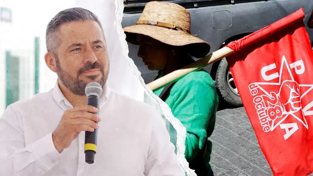 Ambulantes de UPVA “28 de octubre” desarmaron a policías de Puebla y dispararon: Adán Domínguez