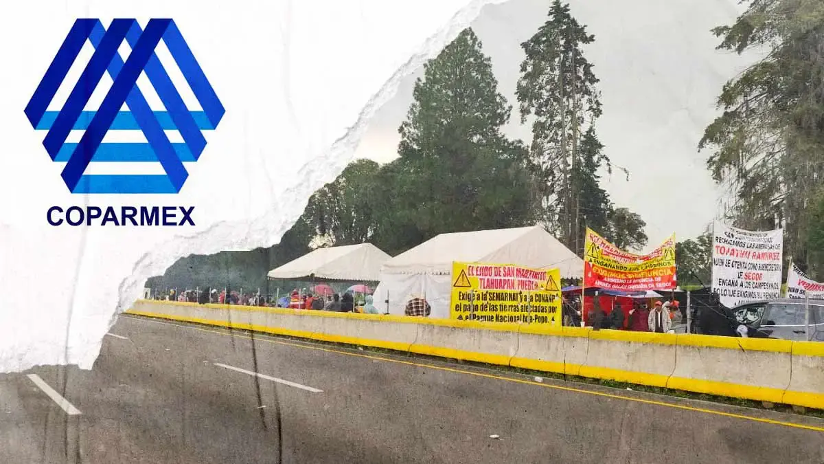 Coparmex exige la intervención de las autoridades para desbloquear la autopista México-Puebla