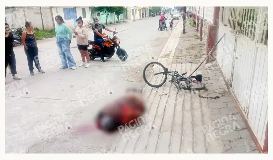 Matan de un disparo en la cabeza a ciclista frente a panteón en Huejotzingo