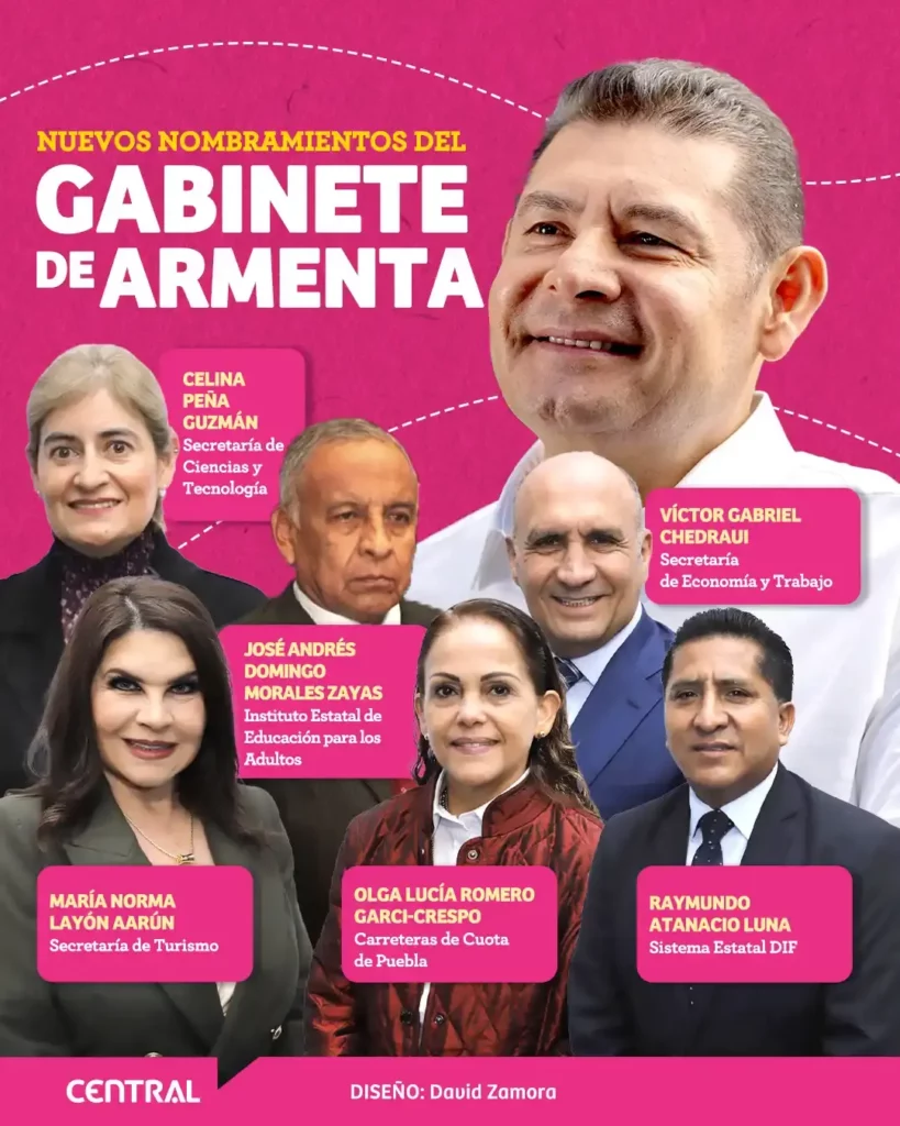Alejandro Armenta nombra a Olga Lucía Romero próxima directora de Carreteras de Cuota Puebla