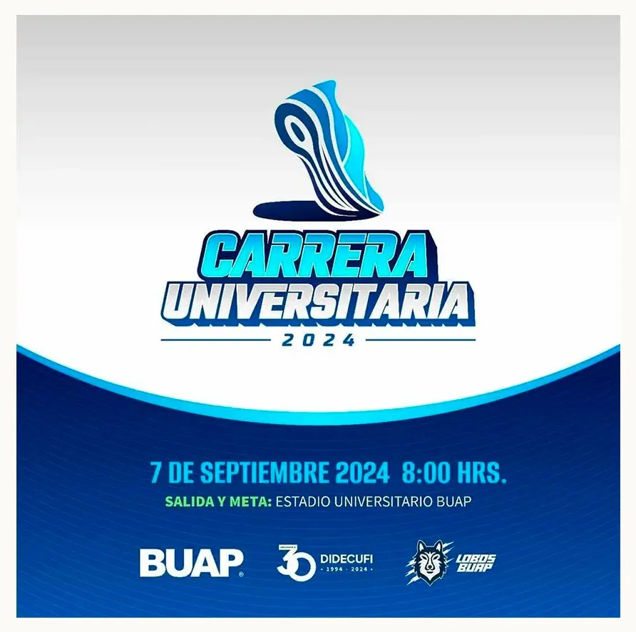 BUAP invita a participar en la Carrera Universitaria 2024; la inscripción es gratuita
