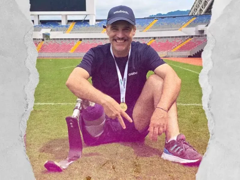 Juan Pablo Medina, actor que competirá en los Juegos Paralímpicos de París 2024 