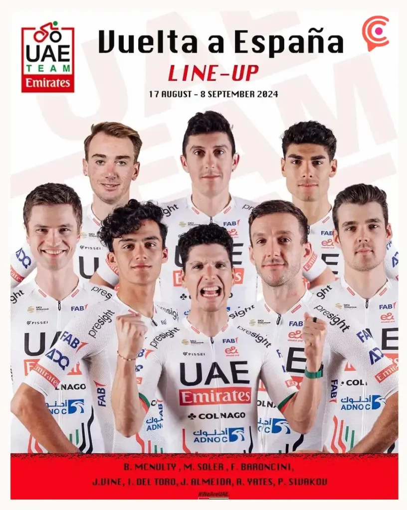Isaac del Toro, ciclista mexicano, competirá en Vuelta a España 2024 con el UAE Emirates