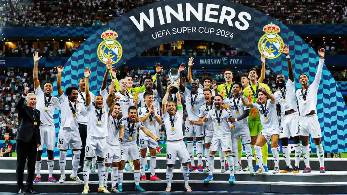 Real Madrid derrota al Atalanta y es campeón de la Supercopa de Europa 2024