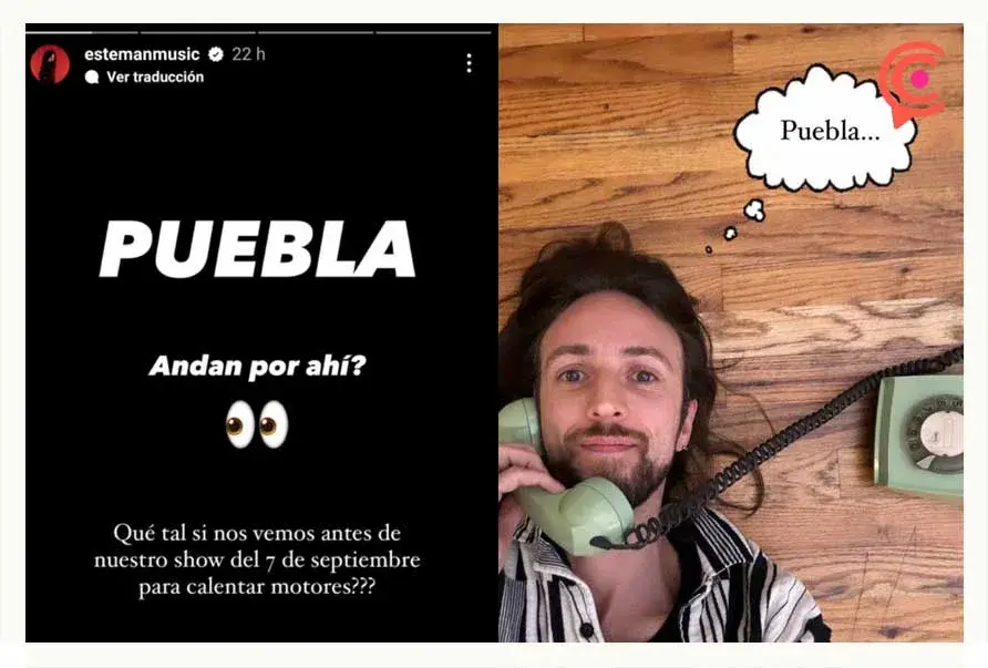 Esteman ofrecerá show acústico y convivencia en Puebla previo a su concierto en septiembre 