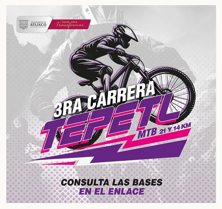 ¿Te apasiona el ciclismo de montaña?, inscríbete a la carrera Tepetl en Atlixco y acepta el reto