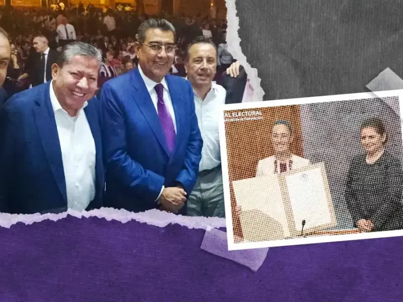 Sergio Salomón Céspedes asiste a la entrega de constancia de mayoría de Claudia Sheinbaum