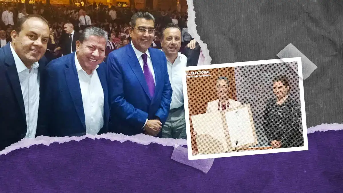 Sergio Salomón Céspedes asiste a la entrega de constancia de mayoría de Claudia Sheinbaum