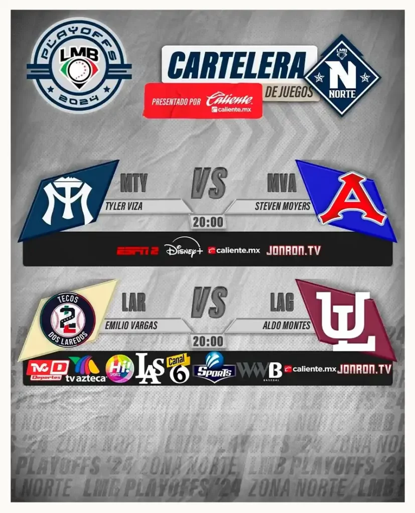 Así marcha la Serie de Zona de la Liga Mexicana de Béisbol Temporada 2024 