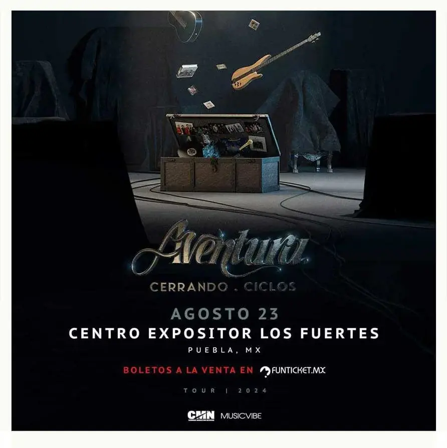 Aventura y Romeo Santos entre otros eventos en Puebla del 19 al 25 de agosto