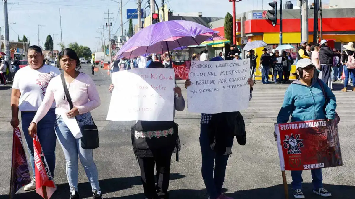 UPVA “28 de Octubre” realizan bloqueos intermitentes en Puebla; gobierno descarta cierre de vialidades