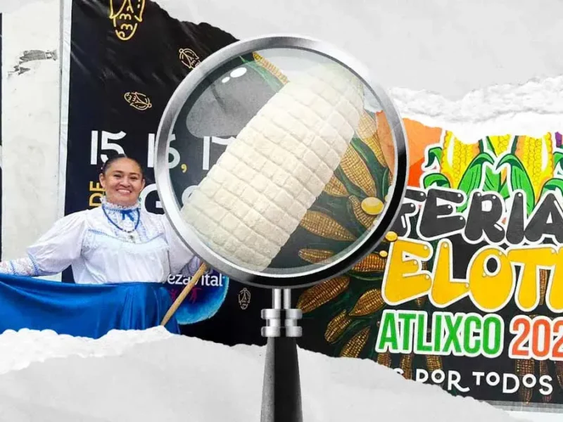 Roban mazorca gigante de la Feria del Elote 2024 en Atlixco