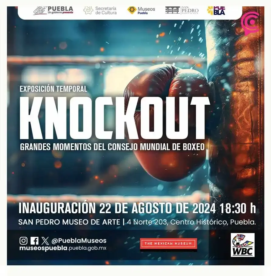 En Puebla, se expondrá “Knockout” grandes momentos del Consejo Mundial del Boxeo