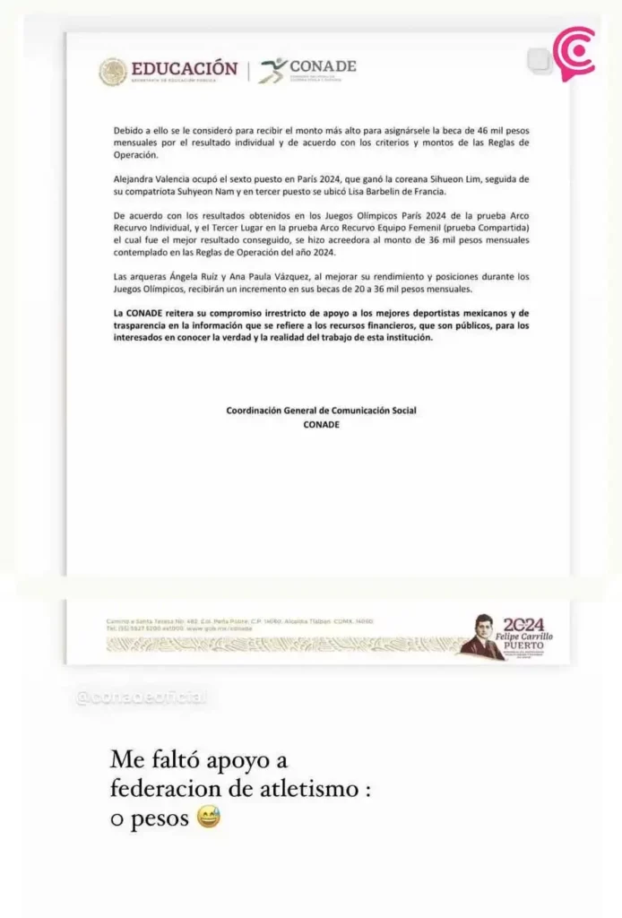 Conade debe beca a Paola Moran desde 2021