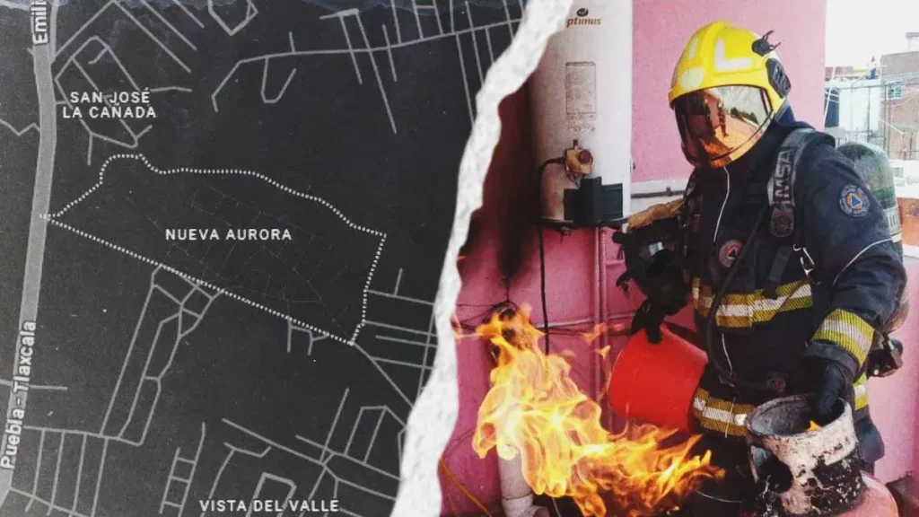 Fuga de gas causó explosión en Nueva Aurora, Puebla; corporaciones de vulcanos mitigaron el riesgo