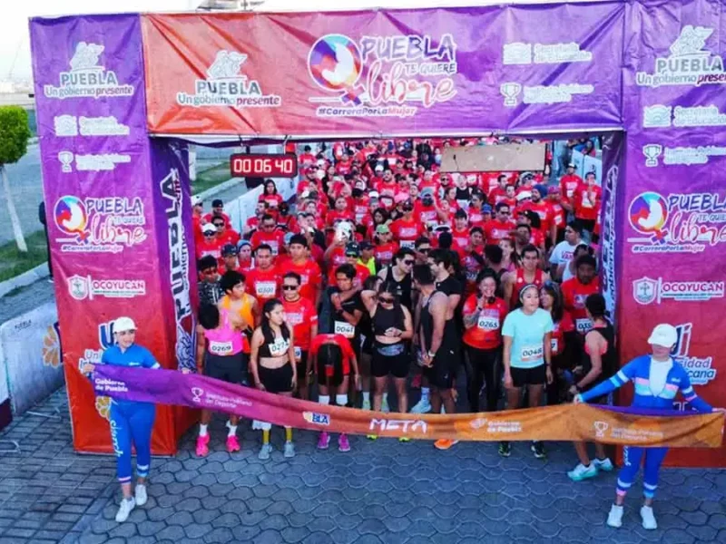 Más de 800 participantes compitieron en la carrera “Puebla te quiere libre” 2024