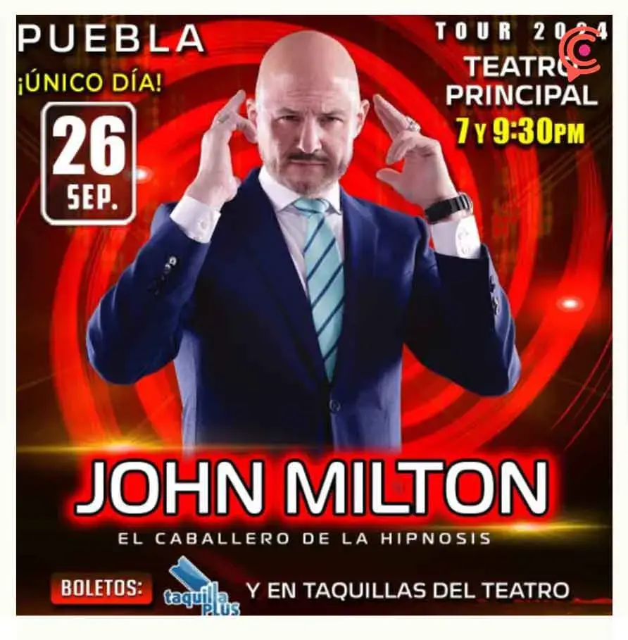 Vive un viaje de hipnosis en el espectáculo de John Milton en Puebla