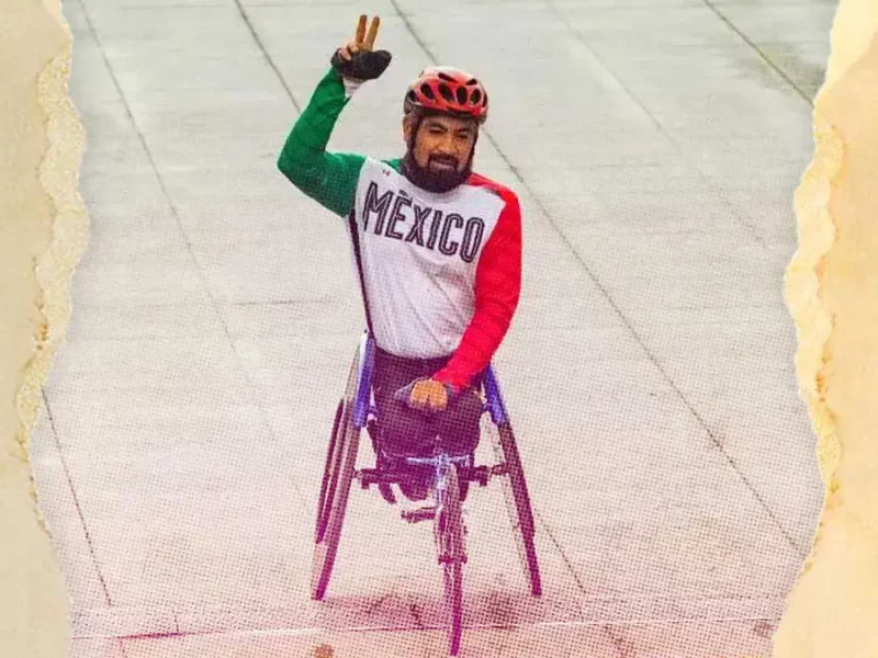 Gonzalo Valdovinos segundo lugar del Maratón de la Ciudad de México 2024 en silla de ruedas