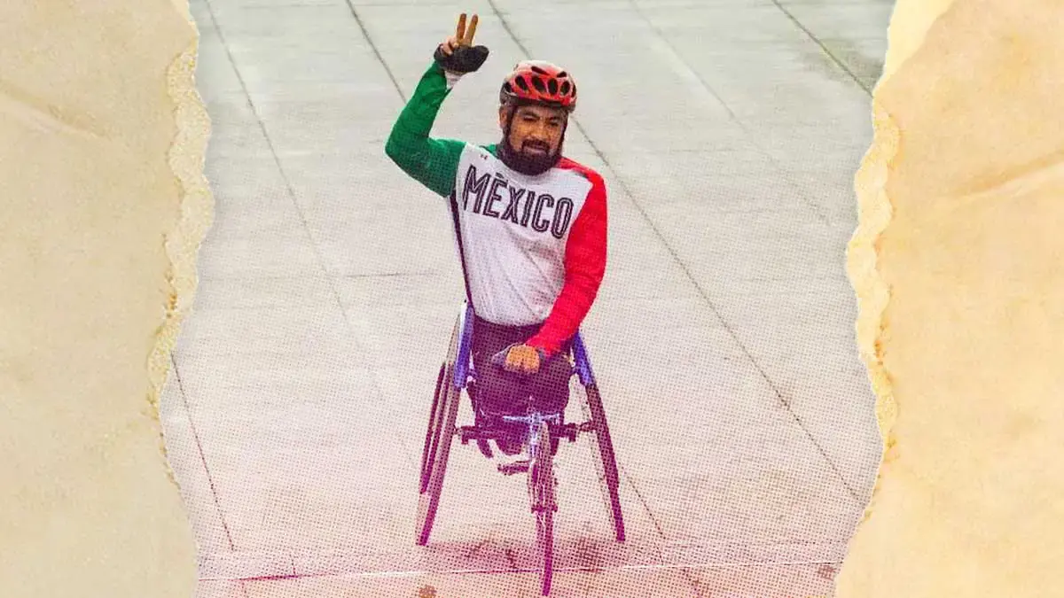 Gonzalo Valdovinos segundo lugar del Maratón de la Ciudad de México 2024 en silla de ruedas
