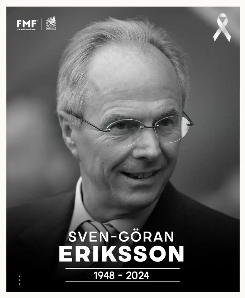 Murió Sven-Göran Eriksson, exdirector técnico de la Selección Mexicana; tenía 76 años y padecía cáncer