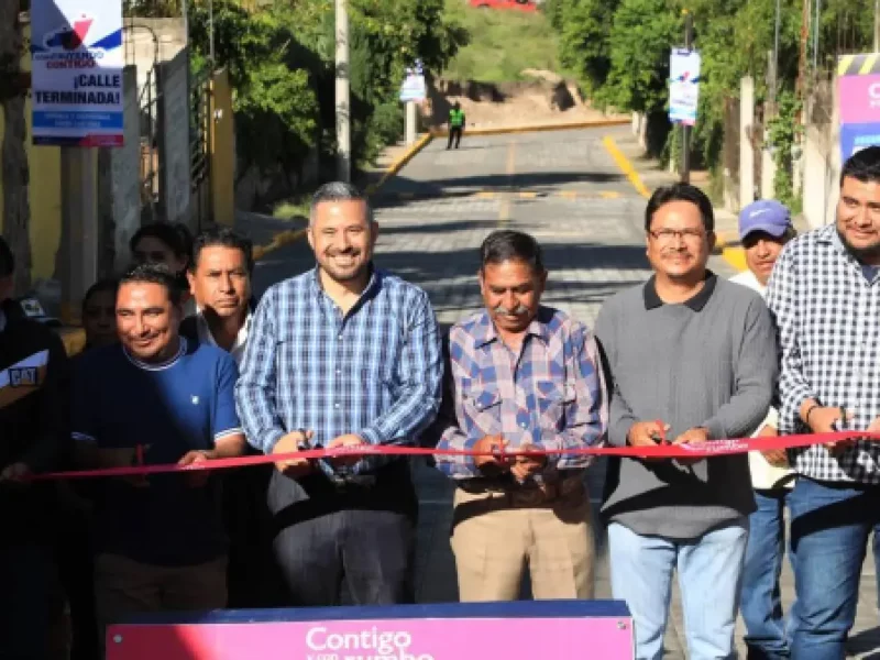 Con nuevas calles, Ayuntamiento de Puebla lleva buen rumbo y resultados a Zacachimalpa