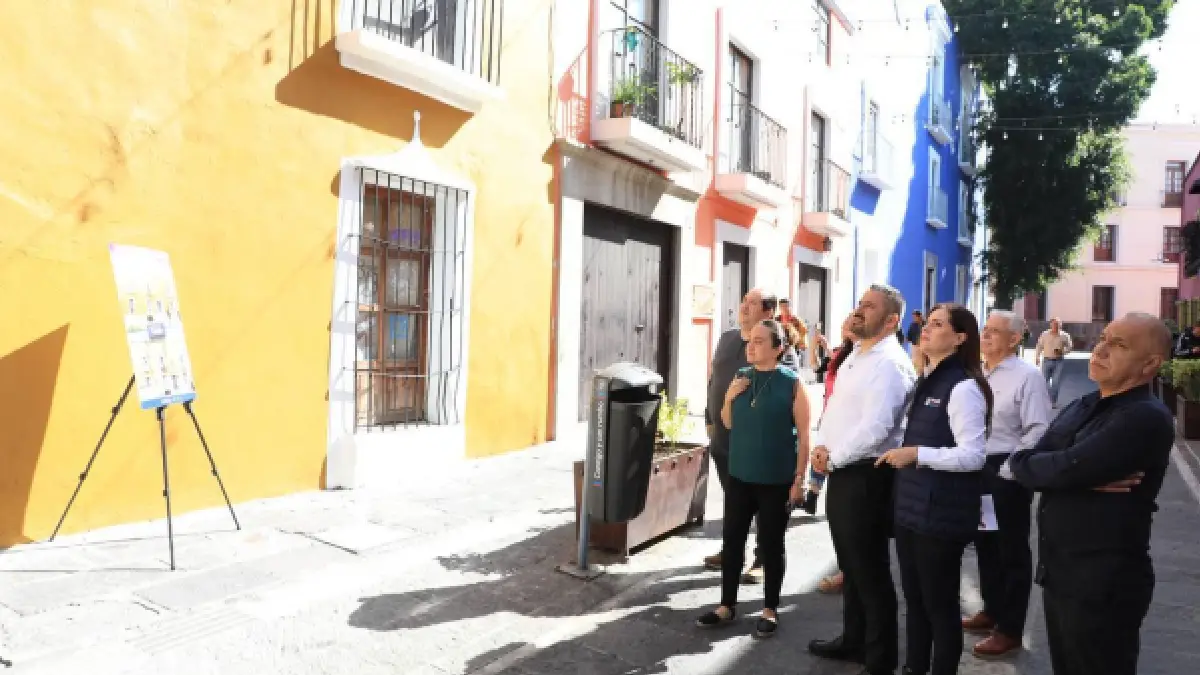 Ayuntameinto de Puebla interviene 17 fachadas en el Centro Histórico