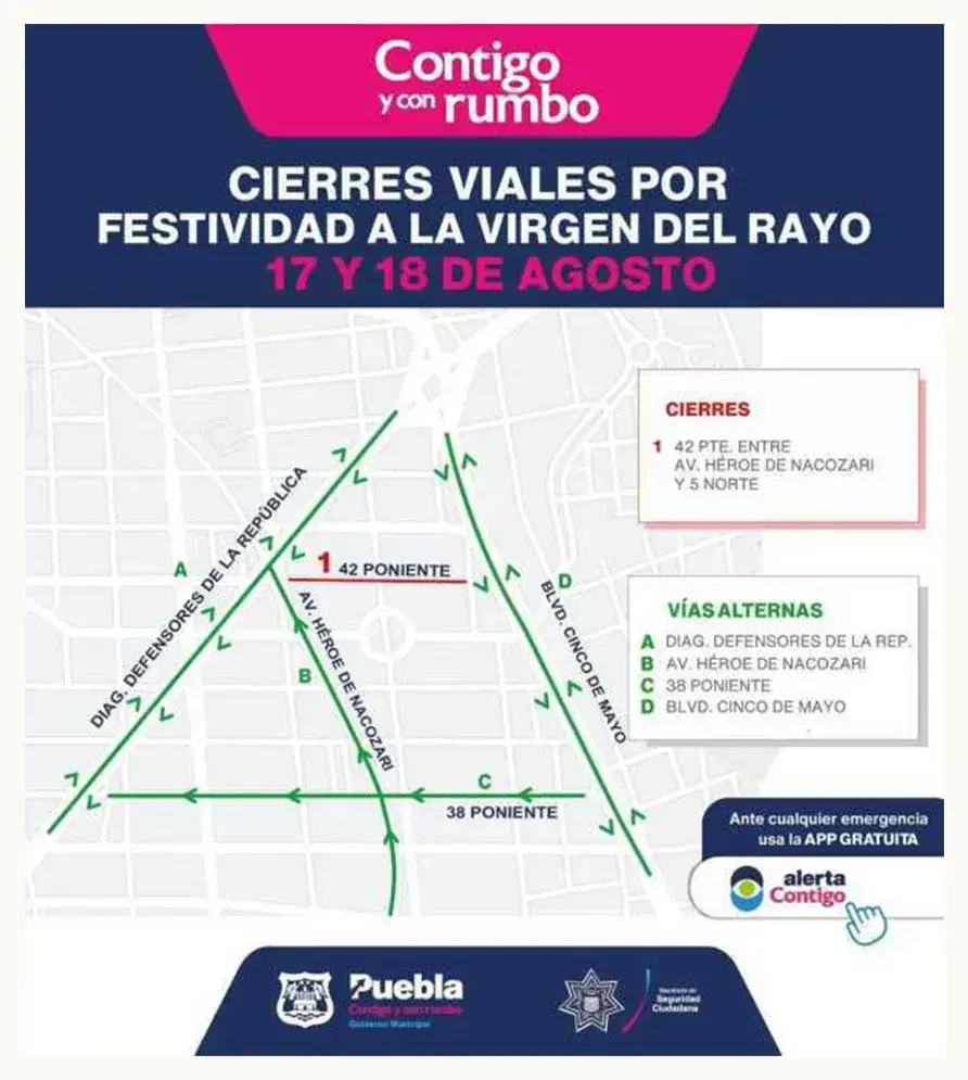 SEGOM brindará atención y vigilancia por festivdades en la capital poblana
