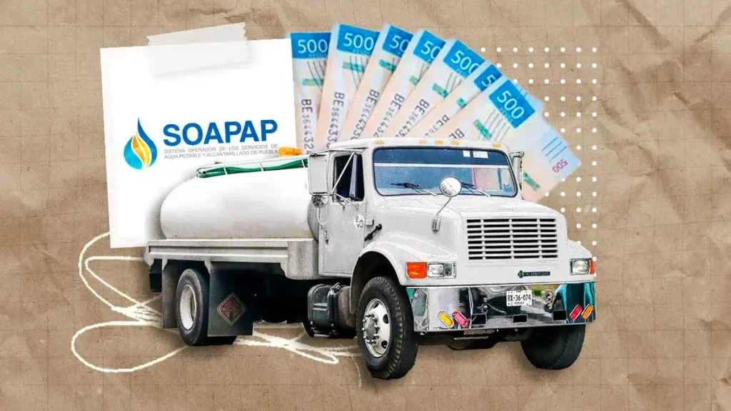 Soapap gastó 17.2 mdp en renta de pipas para la zona metropolitana de Puebla