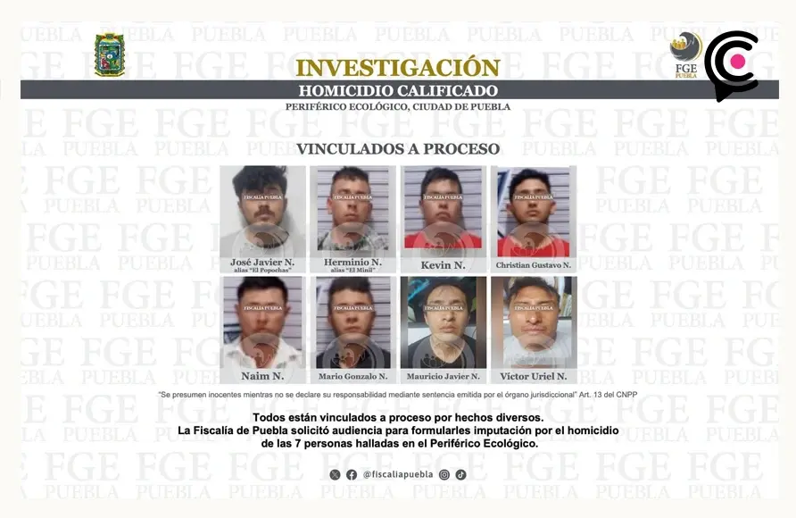 Detienen a ocho sujetos relacionados con los cuerpos desmembrados y abandonados en Periférico Ecológico, Puebla