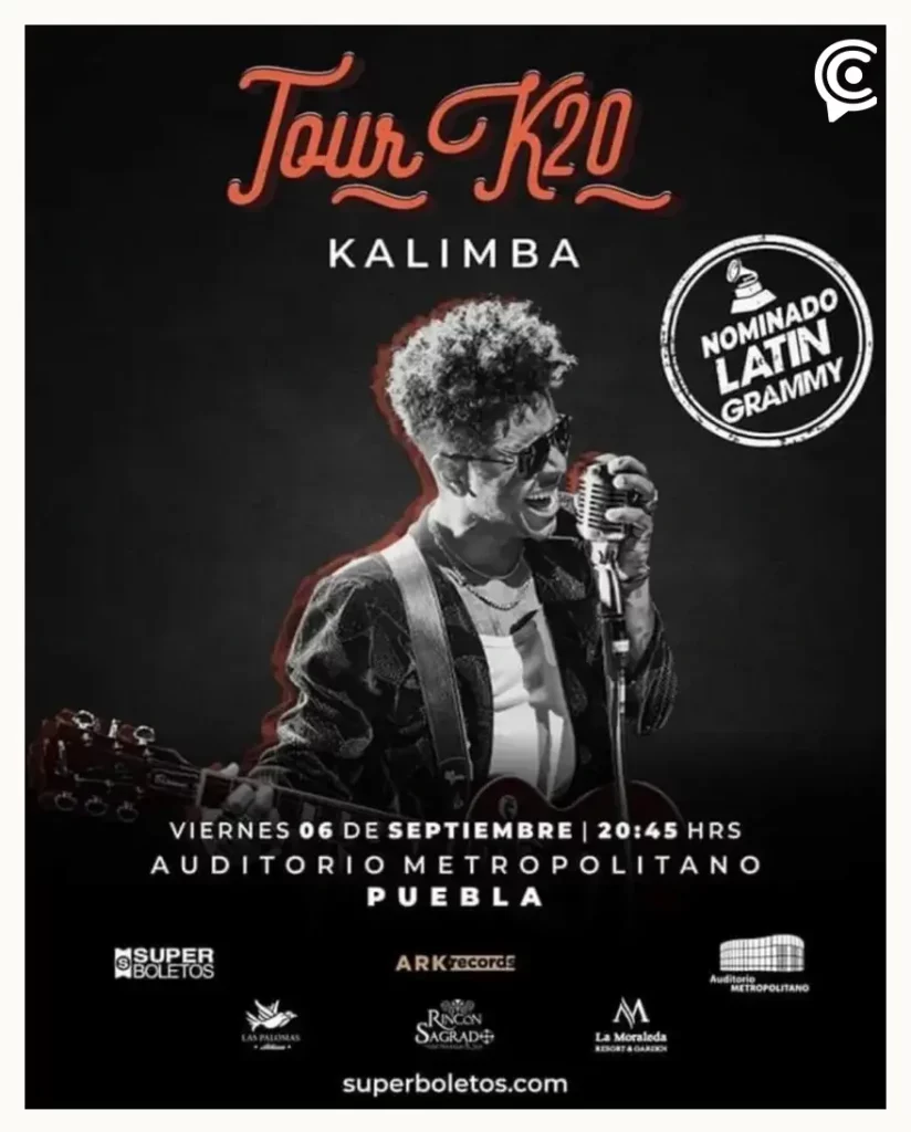 Kalimba estará en el Auditorio Metropolitano de Puebla con su Tour K20