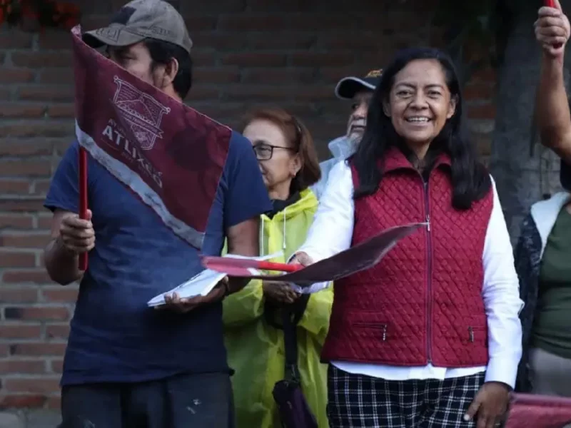 Ariadna Ayala lleva obras con sentido social a colonias y localidades de Atlixco