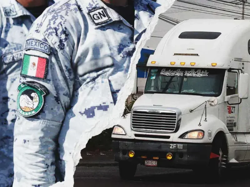 Por tráiler de cemento, Guardia Nacional y ladrones se enfrentan a balazos en la Puebla-Orizaba
