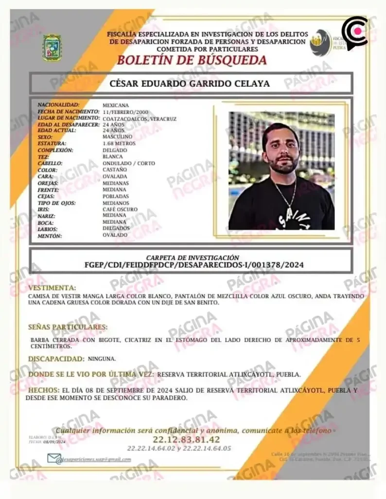 César Eduardo Garrido, el hombre levantado por un grupo armado en Angelópolis