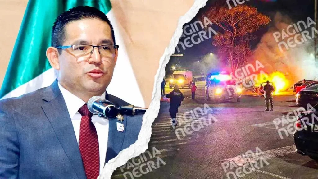 Auto en llamas abandonado en C5 de Puebla es por conflictos entre grupos criminales: SSP