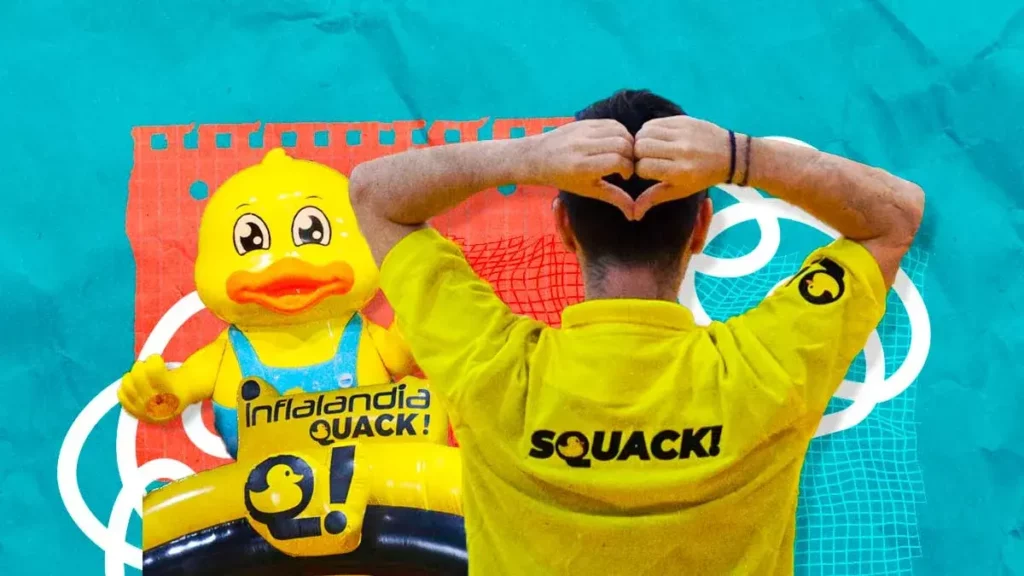 Inflalandia Quack, el parque inflable con patitos de hule ya está en Puebla  
