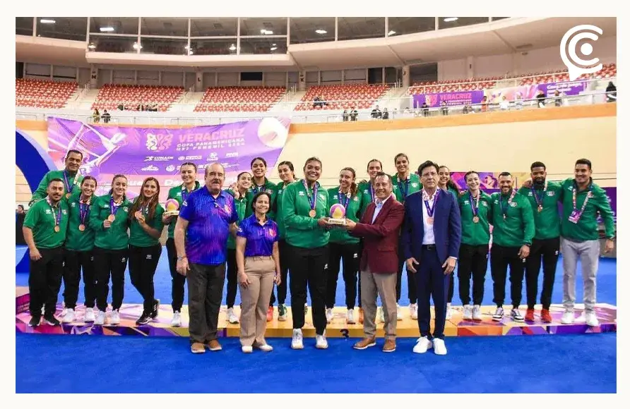Selección Mexicana Femenil de Voleibol Sub 23 gana medalla de bronce en la Copa Panamericana