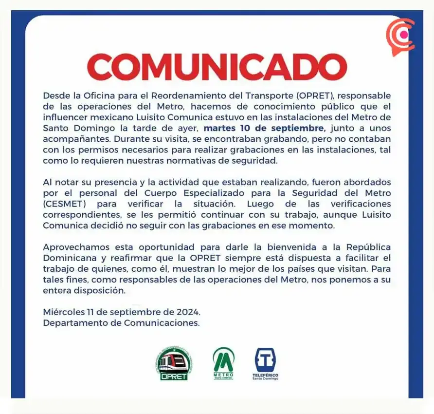 Detienen al influencer poblano Luisito Comunica en República Dominicana