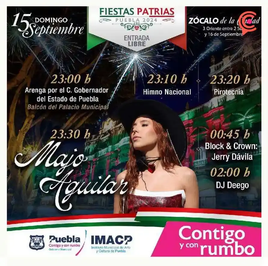 Te recomendamos cinco lugares para festejar el 15 de septiembre en Puebla 