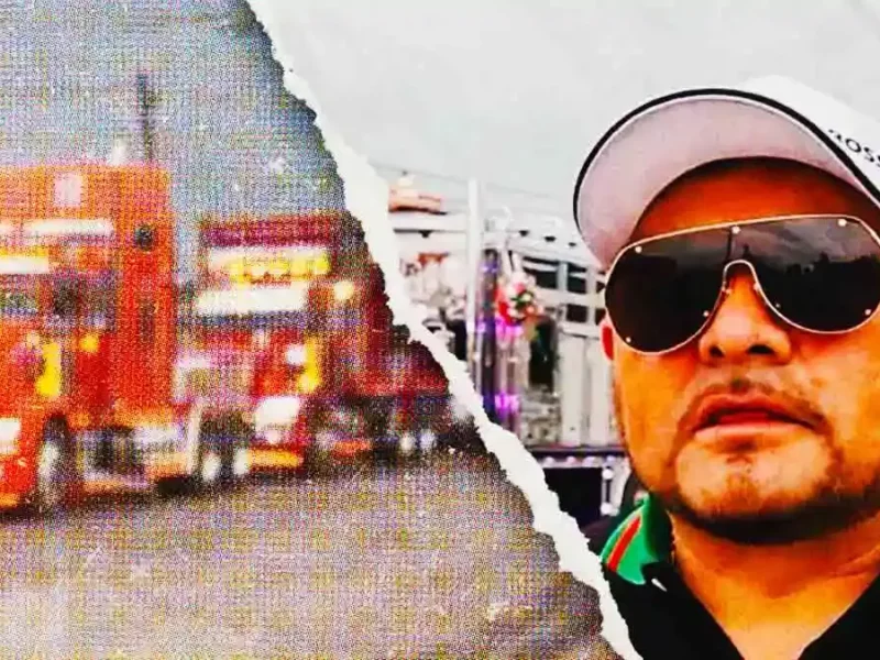 Con tractocamiones, “El Toñín” organiza su propio desfile del Día de Independencia en Quecholac 